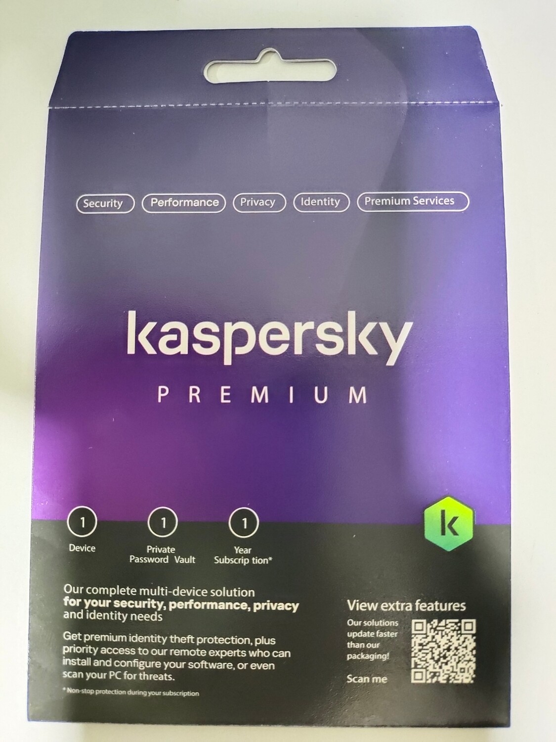 New, 2 User, 1 Year, Kaspersky Premium (total security)