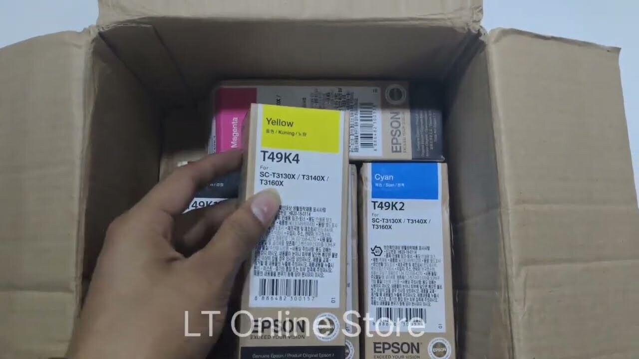 Epson T49K4 Yellow Genuine Ink bottle