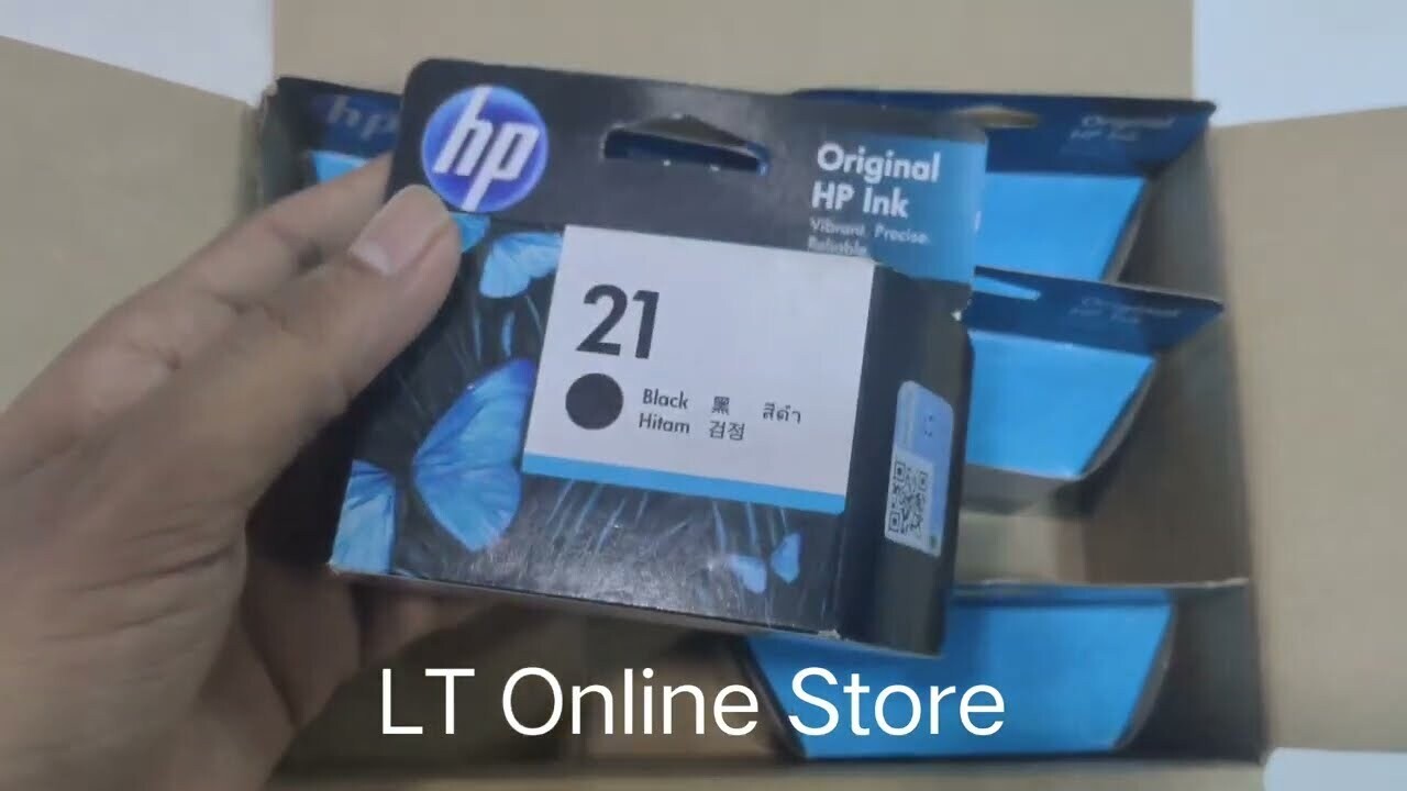 HP 21A Ink Cartridge, Black, Twin Pack