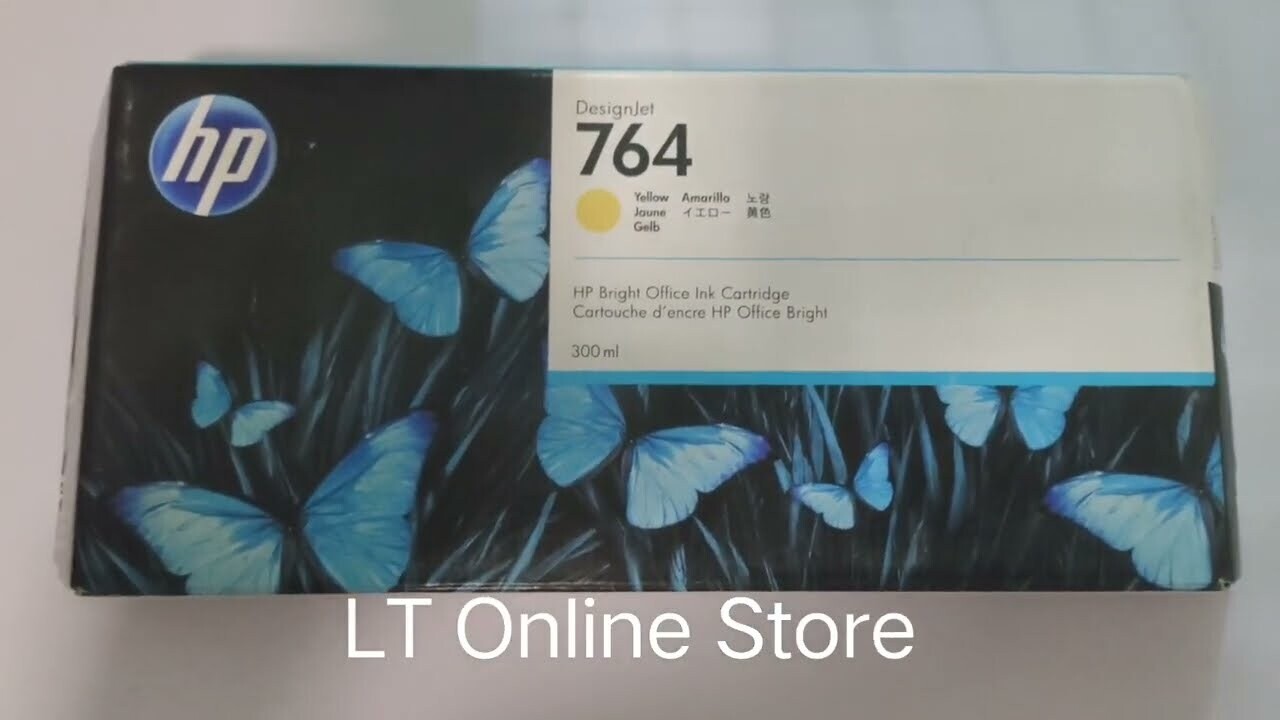 HP DesignJet 764 / 764B Yellow Ink Cartridge, 300ml HP DesignJet 764 / 764B Yellow Ink Cartridge, 300ml