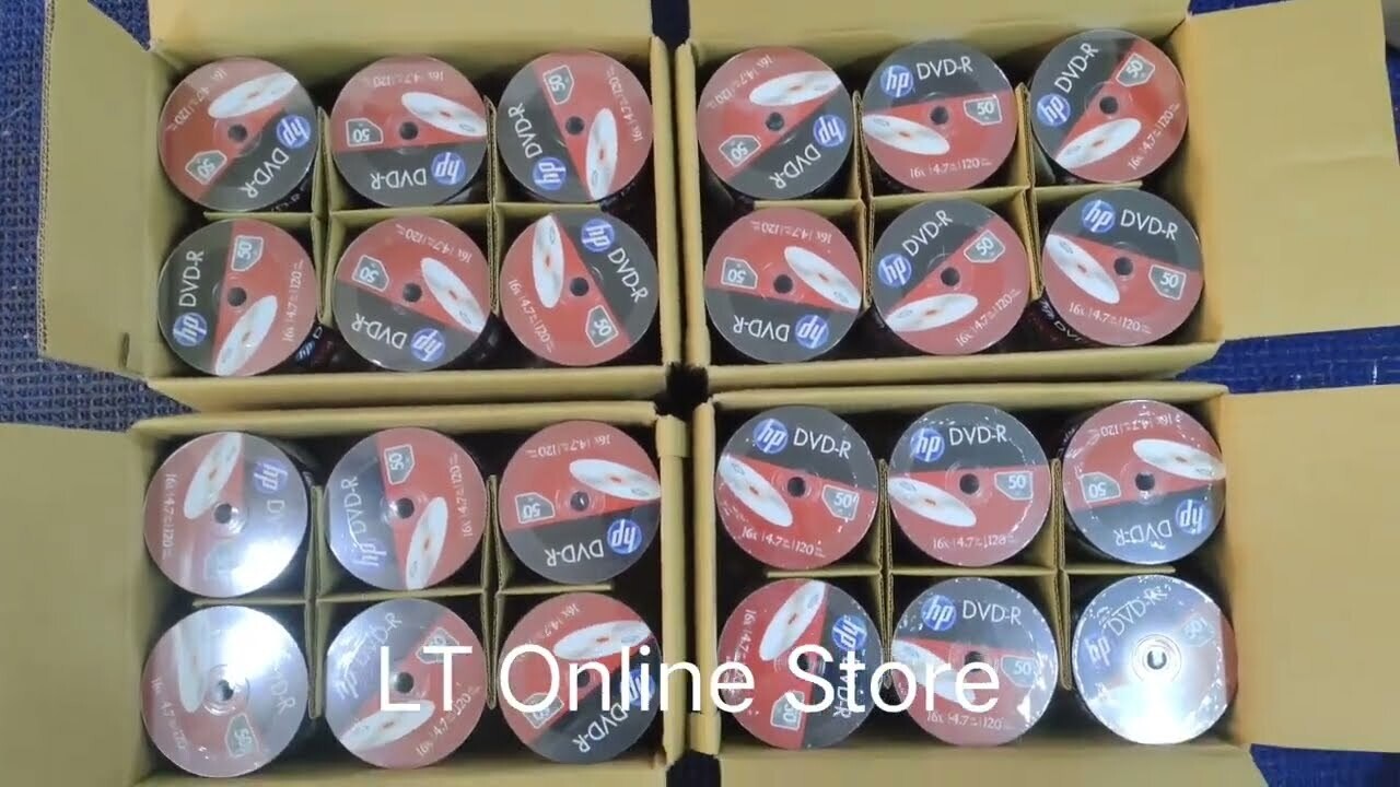 HP DVD Recordable DVD-R 4.7GB 50 Pack, Wrap HP DVD Recordable DVD-R 4.7GB 50 Pack, Wrap