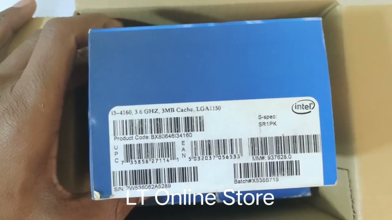 Intel Core i3-4160 Processor, 3M Cache, 3.60 GHz