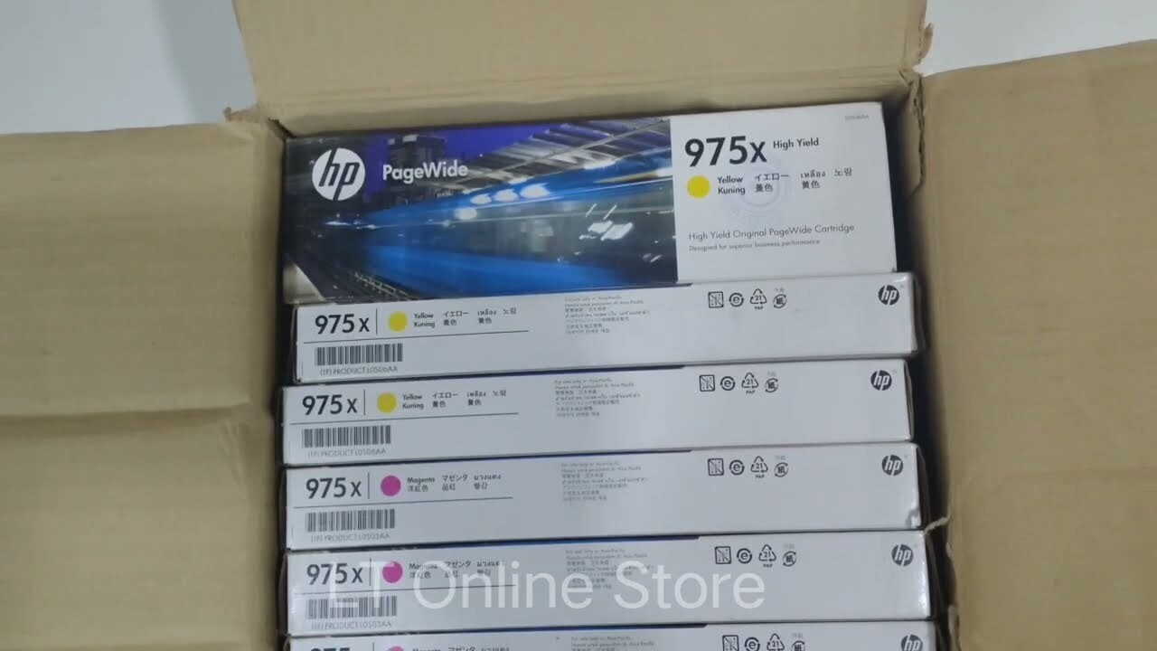 HP PageWide 975X Yellow Ink Cartridge HP PageWide 975X Yellow Ink Cartridge