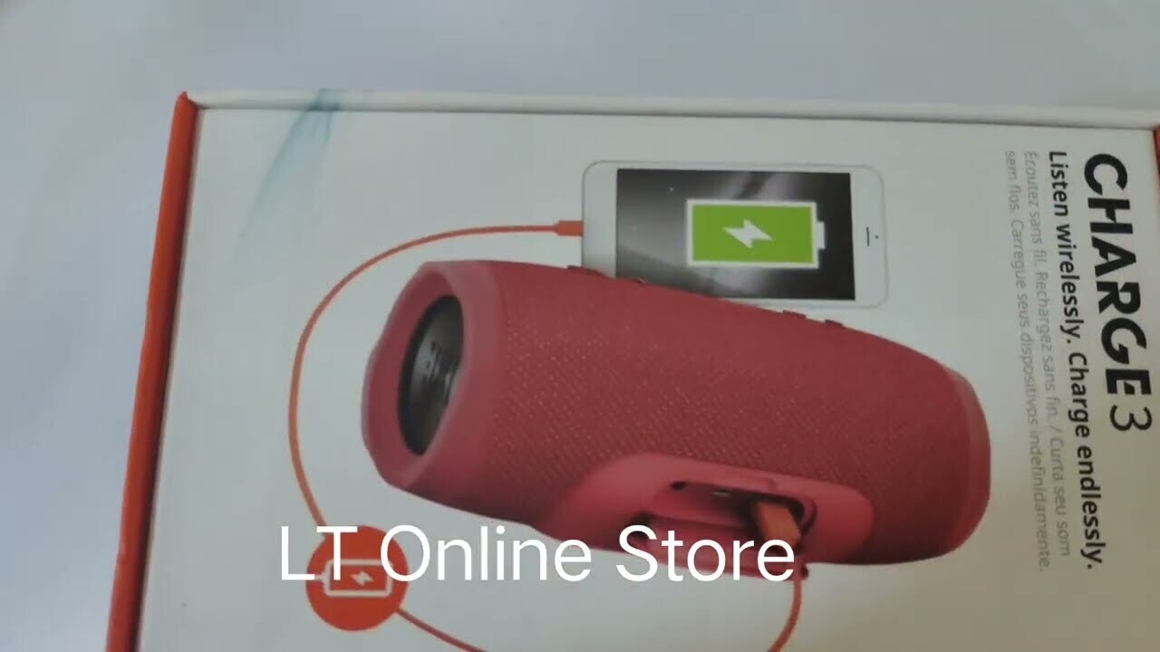 JBL Charge 3 Wireless Portable Speaker, Red JBL Charge 3 Wireless Portable Speaker, Red