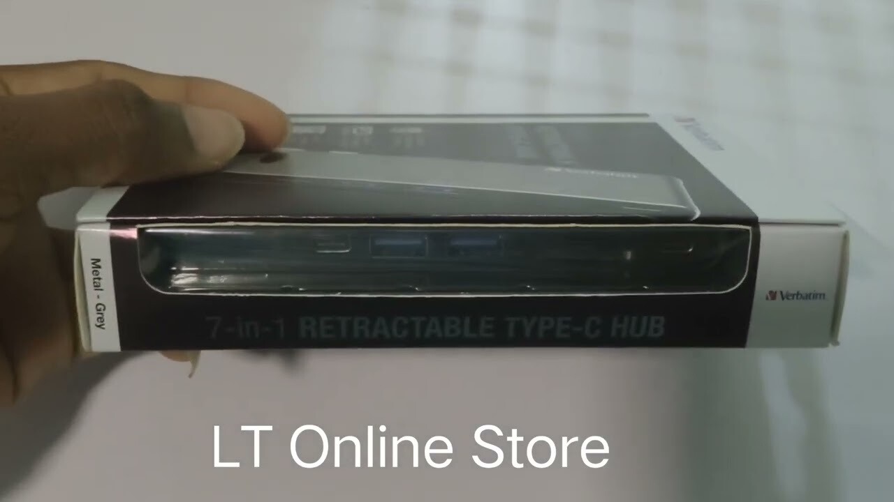 Verbatim 7in1 Retractable Type-C Hub