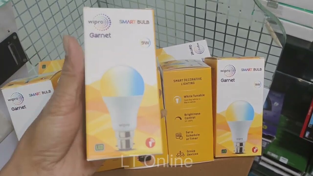 Wipro Garnet NS9100 9W B22D LED Smart Bulb