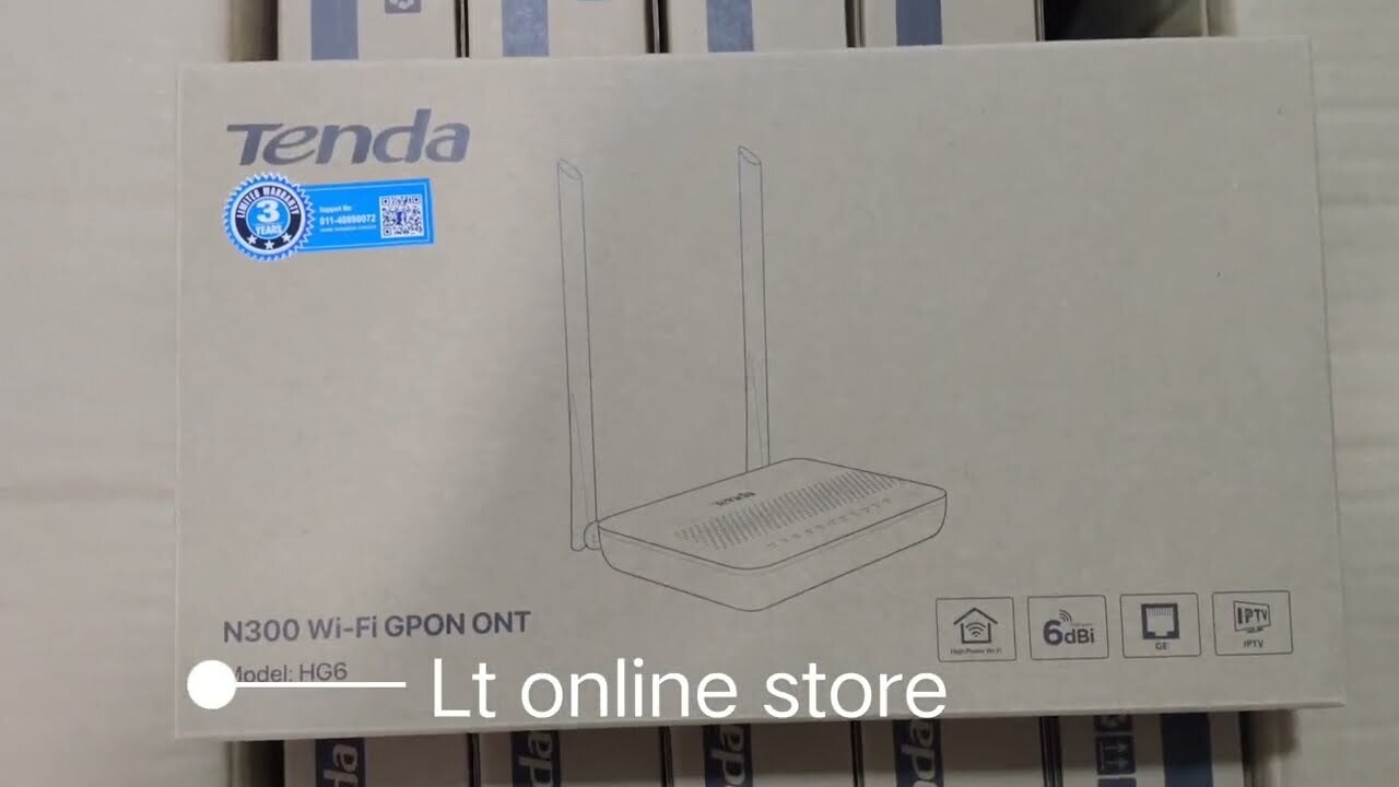 Tenda HG6 N300 Wi-Fi Gpon ONT Fiber Router