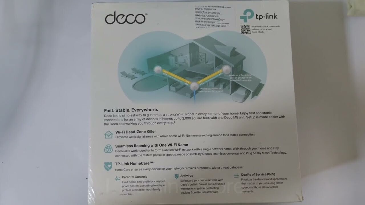 TP-Link Deco M5 Home Wi-fi System Mesh Router, Pack of 1