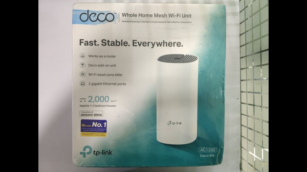 TP-Link Deco M4 AC1200 Whole Home Mesh Wi-Fi System TP-Link Deco M4 AC1200 Whole Home Mesh Wi-Fi System