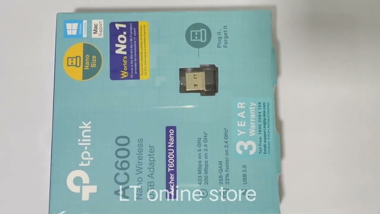 TP-Link Archer T600U NANO AC600 Nano Wireless USB Adapter TP-Link Archer T600U NANO AC600 Nano Wireless USB Adapter