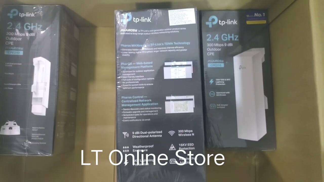 TP-Link CPE210 2.4GHz 300Mbps 9dBi Outdoor TP-Link CPE210 2.4GHz 300Mbps 9dBi Outdoor