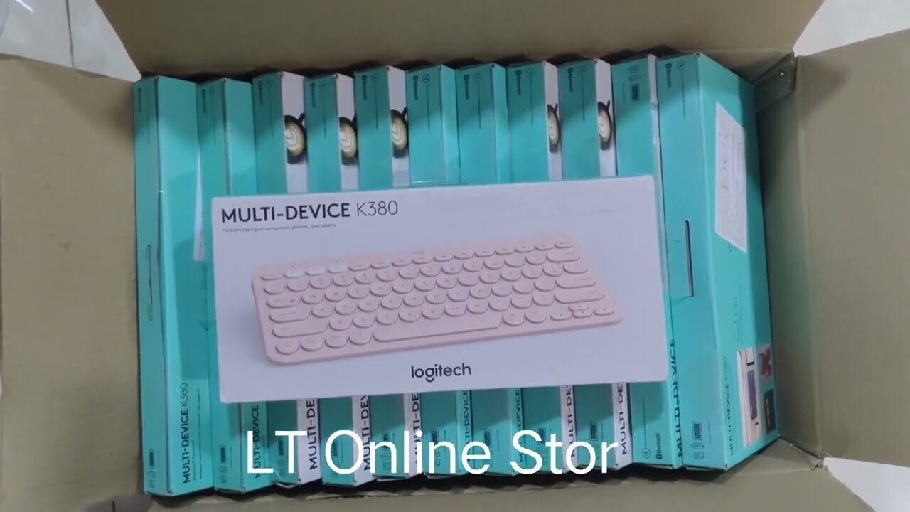 Logitech K380 Wireless Multi-Device Bluetooth Keyboard, Rose Gold Logitech K380 Wireless Multi-Device Bluetooth Keyboard, Rose Gold