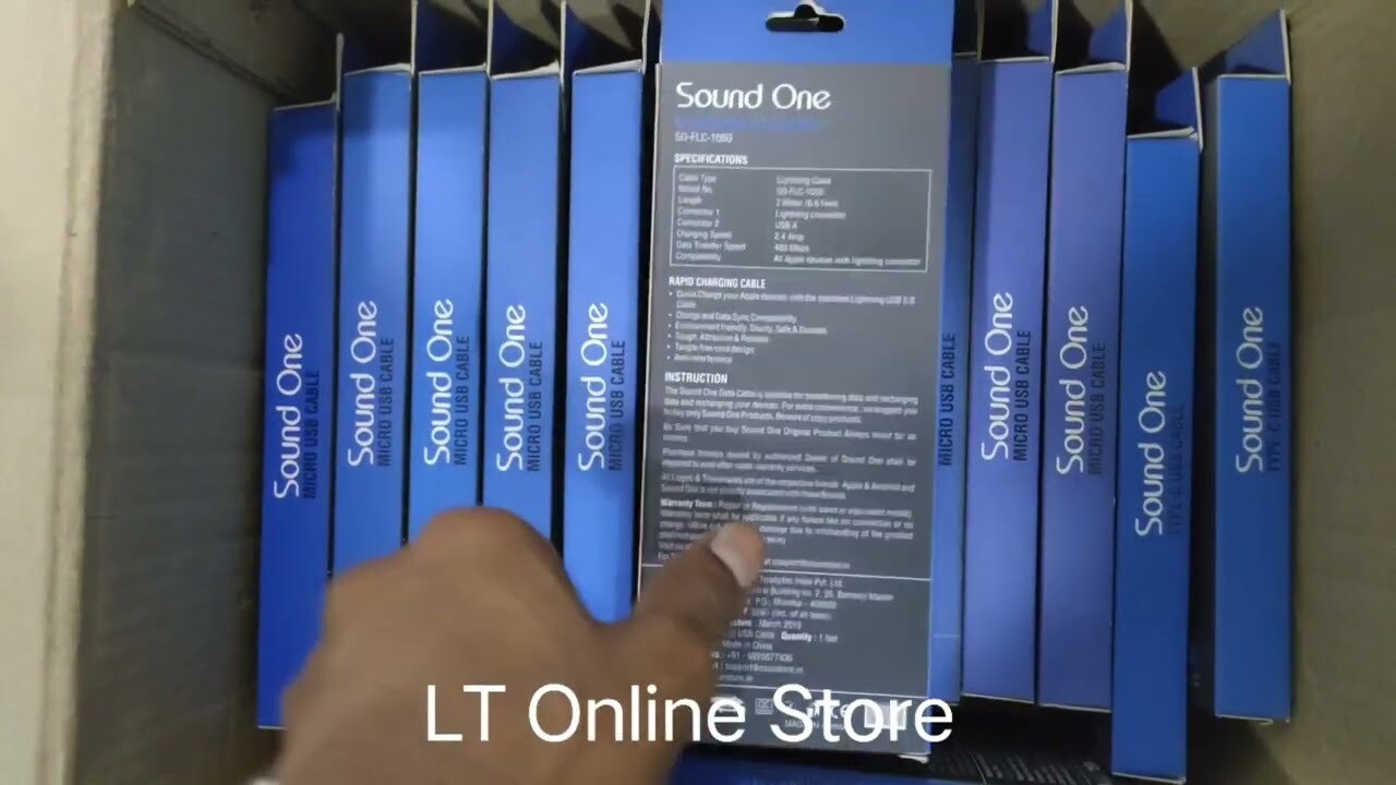 Sound One 2mtr Lightning USB Cable Sound One 2mtr Lightning USB Cable