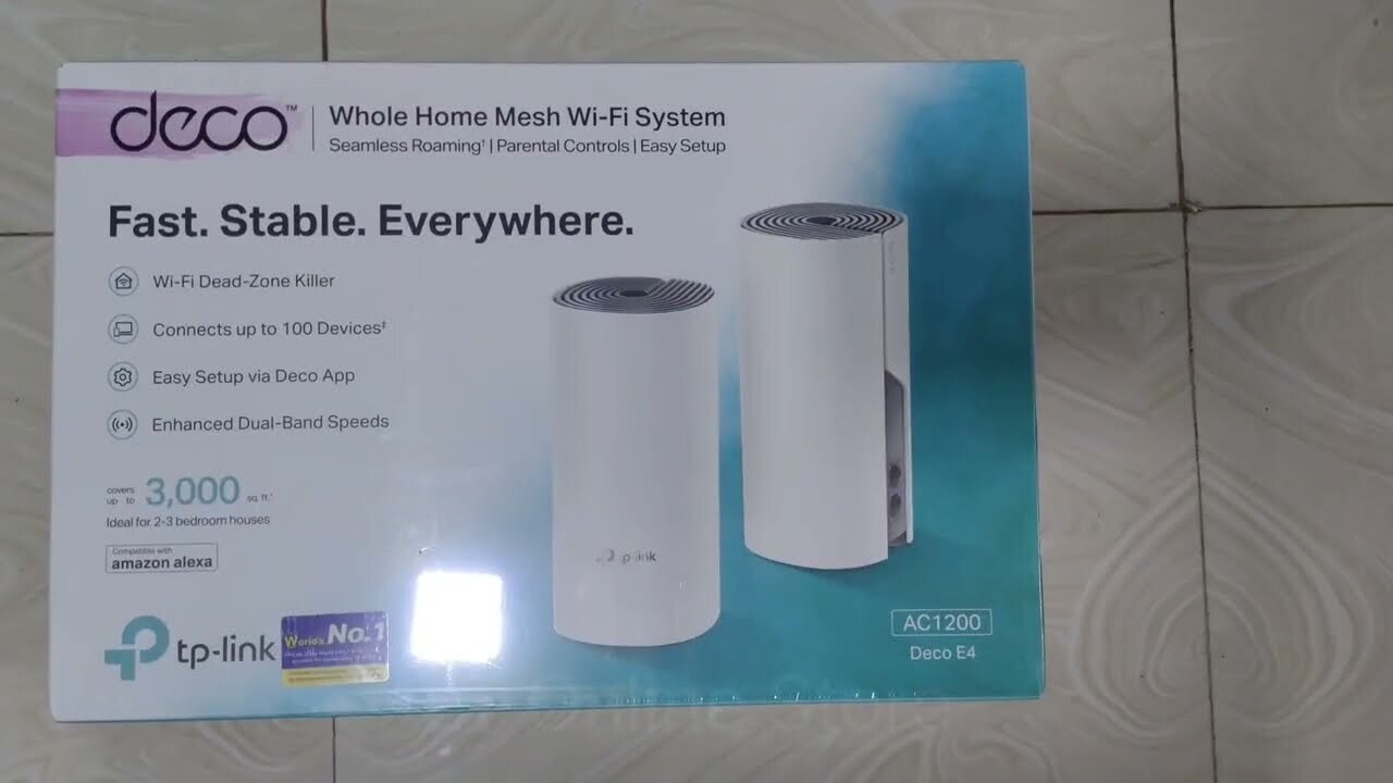 TP Link E4 AC1200 Whole Home Mesh Wi-Fi System (pack of 2) TP Link E4 AC1200 Whole Home Mesh Wi-Fi System (pack of 2)