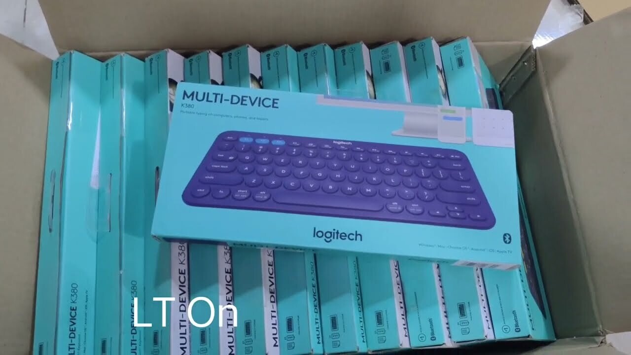 Logitech K380 Multi-Device Bluetooth Keyboard, Blue Logitech K380 Multi-Device Bluetooth Keyboard, Blue