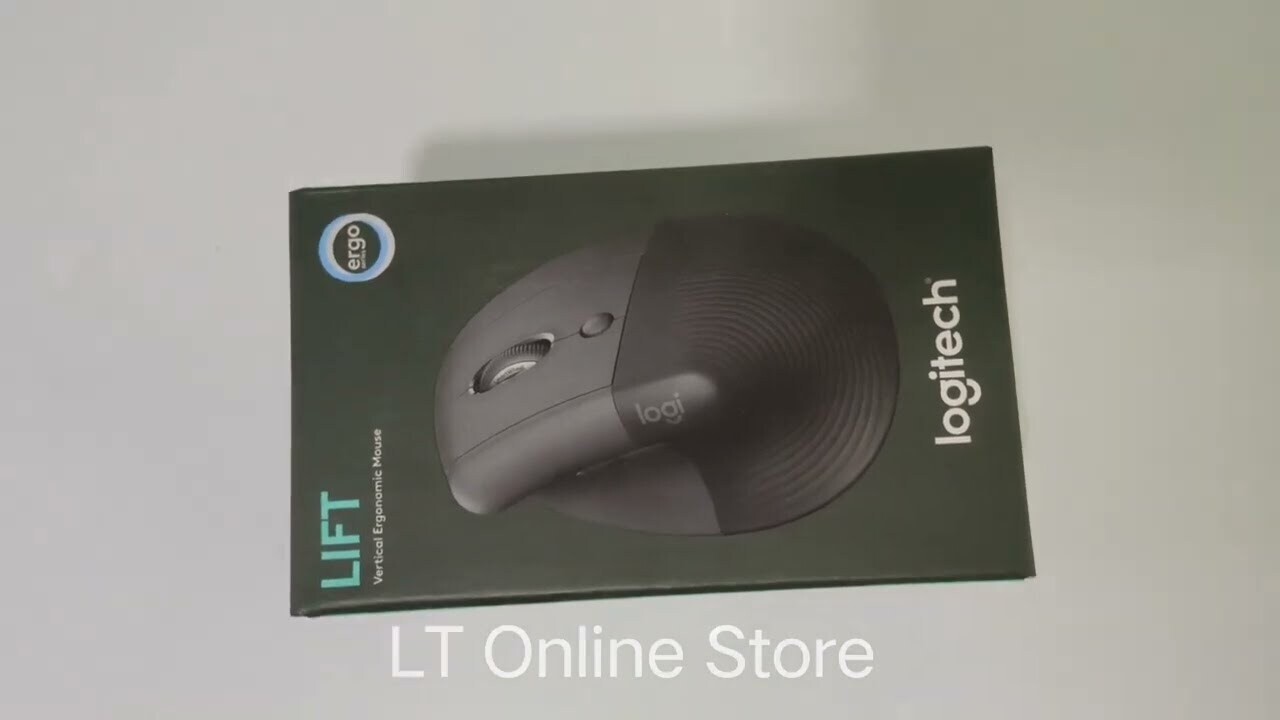 Logitech Lift Vertical Ergonomic Wireless Mouse, Black