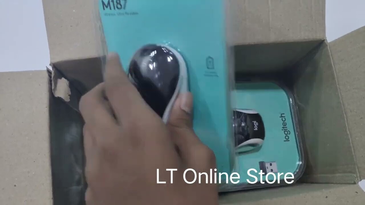 Logitech M187 Mini Wireless Mouse, Black Logitech M187 Mini Wireless Mouse, Black