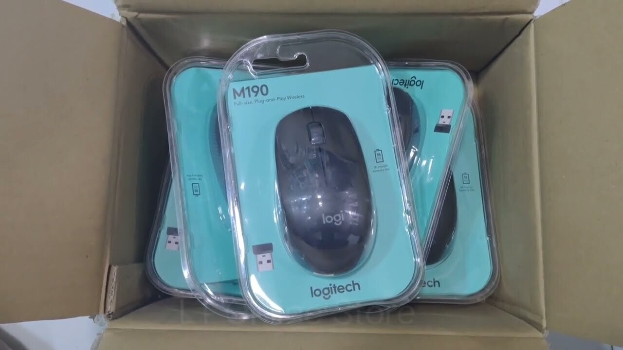 Logitech M190 Wireless Mouse, Black