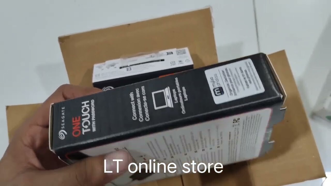 Seagate One Touch 1TB External HDD with Password Protection Black