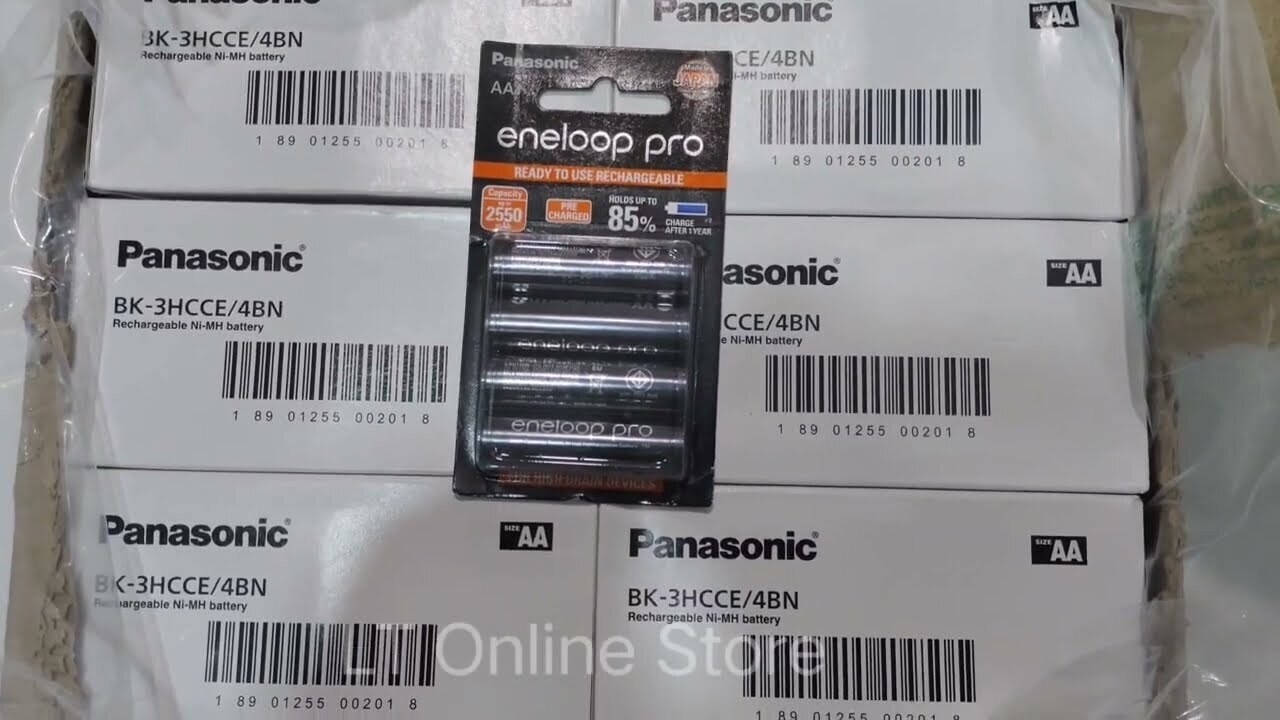 Panasonic Eneloop Pro AA, 2550mAh Rechargeable 4-Battery Panasonic Eneloop Pro AA, 2550mAh Rechargeable 4-Battery