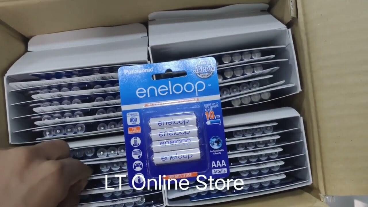 Panasonic Eneloop AAA, 800mAh, Rechargeable 4-Batteries
