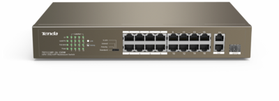 Tenda TEF1118P-16-150W 16FE+2GE/1SFP Desktop Switch With 16-Port PoE