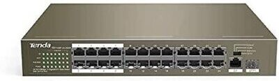 Tenda TEF1126P-24-250W 24FE+2GE/1SFP Rackmount Switch With 24-Port PoE