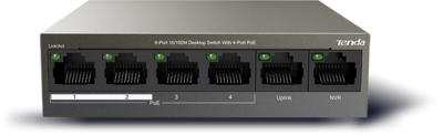 Tenda TEF1106P-4-63W 6-Port Desktop Switch with 4-Port PoE