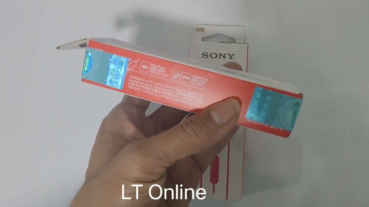 Sony MDR-EX155AP in-Ear Headphones with Mic, Red