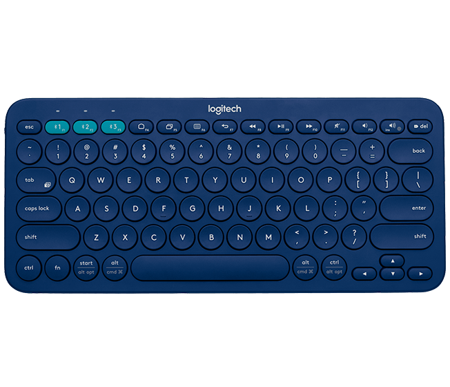 Logitech K380 Multi-Device Bluetooth Keyboard, Blue Logitech K380 Multi-Device Bluetooth Keyboard, Blue