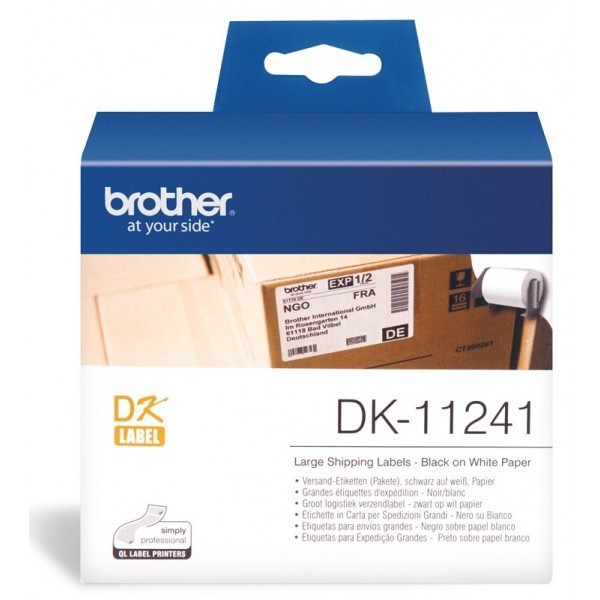 Brother DK11241 Bar Code Label, 102mm X 152mm X 200pcs