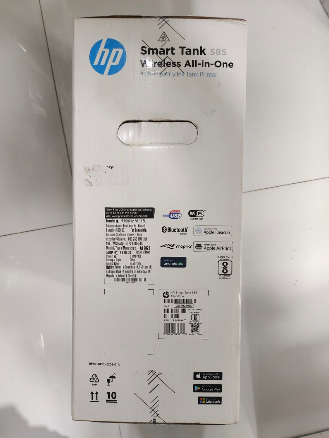 HP Smart Tank 720 WiFi Duplexer All-in-One Printer