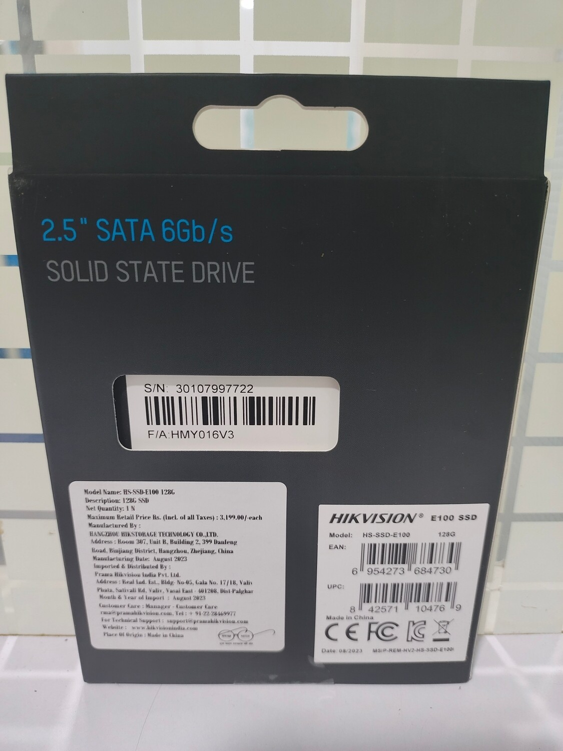 Hikvision E100 128GB 2.5 Inch Internal SSD