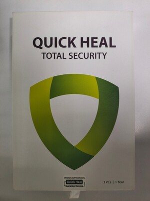 New, 3 User, 1 Year, Quick Heal Total Security
