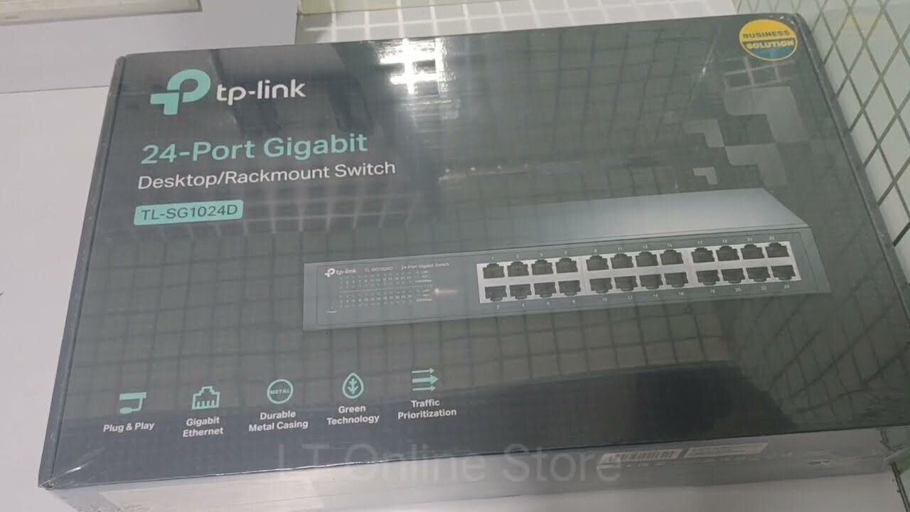 TP-Link SG1024D 24-Port Gigabit Rackmount Switch TP-Link SG1024D 24-Port Gigabit Rackmount Switch