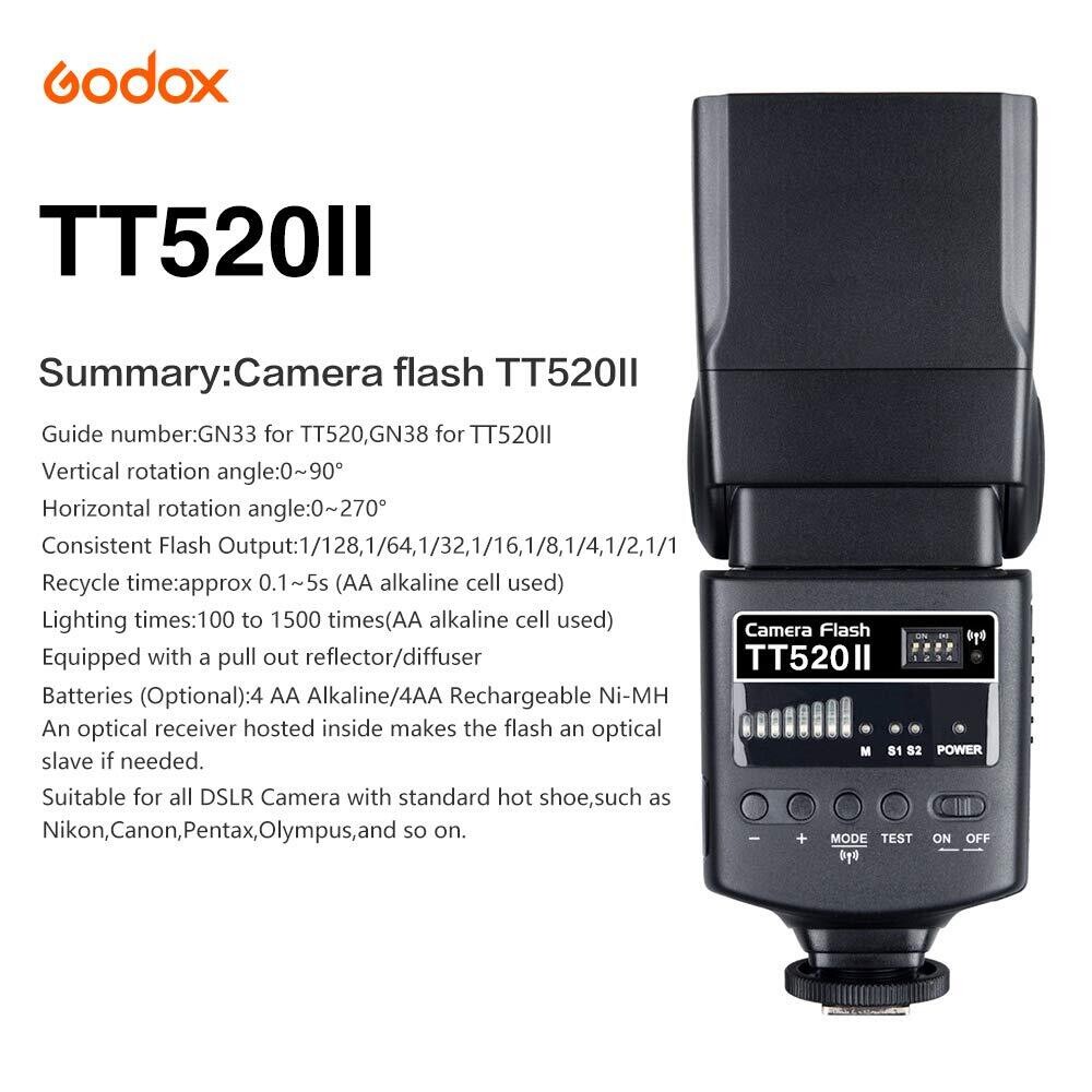 Godox TT520II Speedlite Wireless Trigger Transmitter