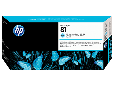 HP 81 Printhead, Light Cyan & Cleaner