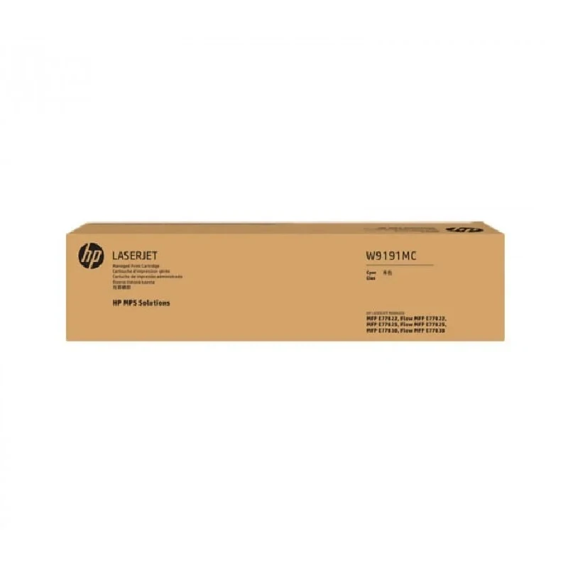 HP W9191MC Cyan Managed Toner Cartridge
