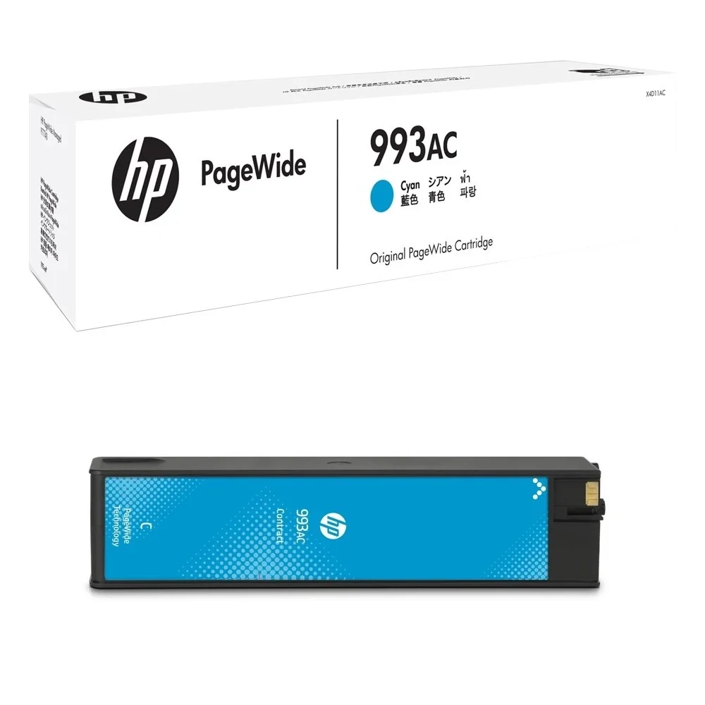 HP 993AC Cyan Contract PageWide Cartridge