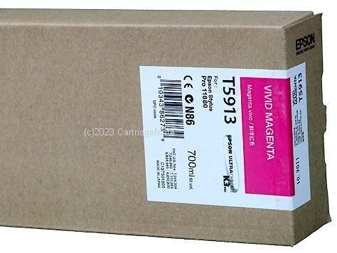 Epson T5913 Vivid Magenta Ink Cartridge Epson T5913 Vivid Magenta Ink Cartridge