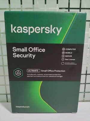 25 PC, 3 Server, 25 Mobile, 1 Year, Kaspersky Small Office Security