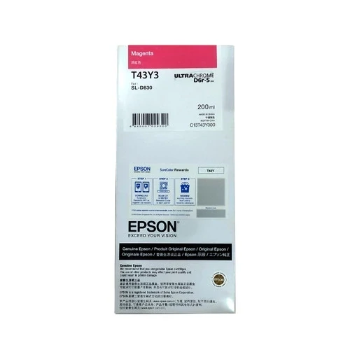 Epson T43Y3 Magenta Ink Cartridge (200ml)