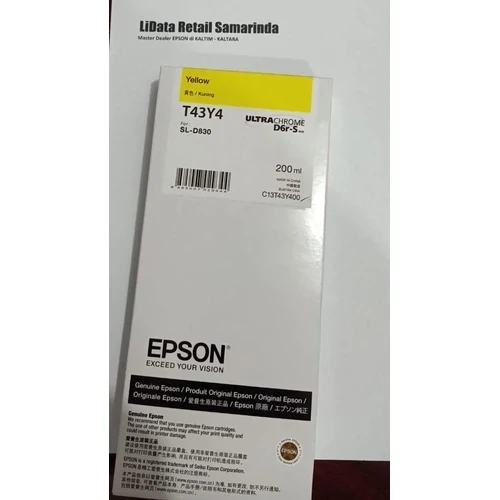 Epson T43Y4 Yellow Ink Cartridge (200ml) Epson T43Y4 Yellow Ink Cartridge (200ml)