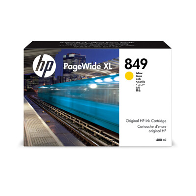 HP 849 400-ml Yellow PageWide XL Ink Cartridge