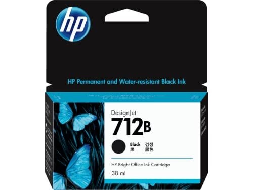 HP DesignJet 712B 38-ml Black Ink Cartridge (3ED28A)