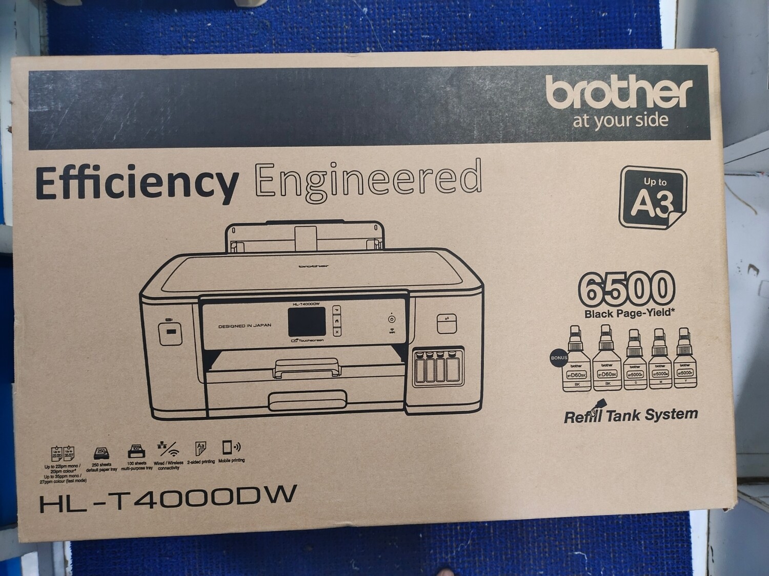 Brother HL-T4000DW A3 Wi-Fi Single Function Colour Ink Tank Printer