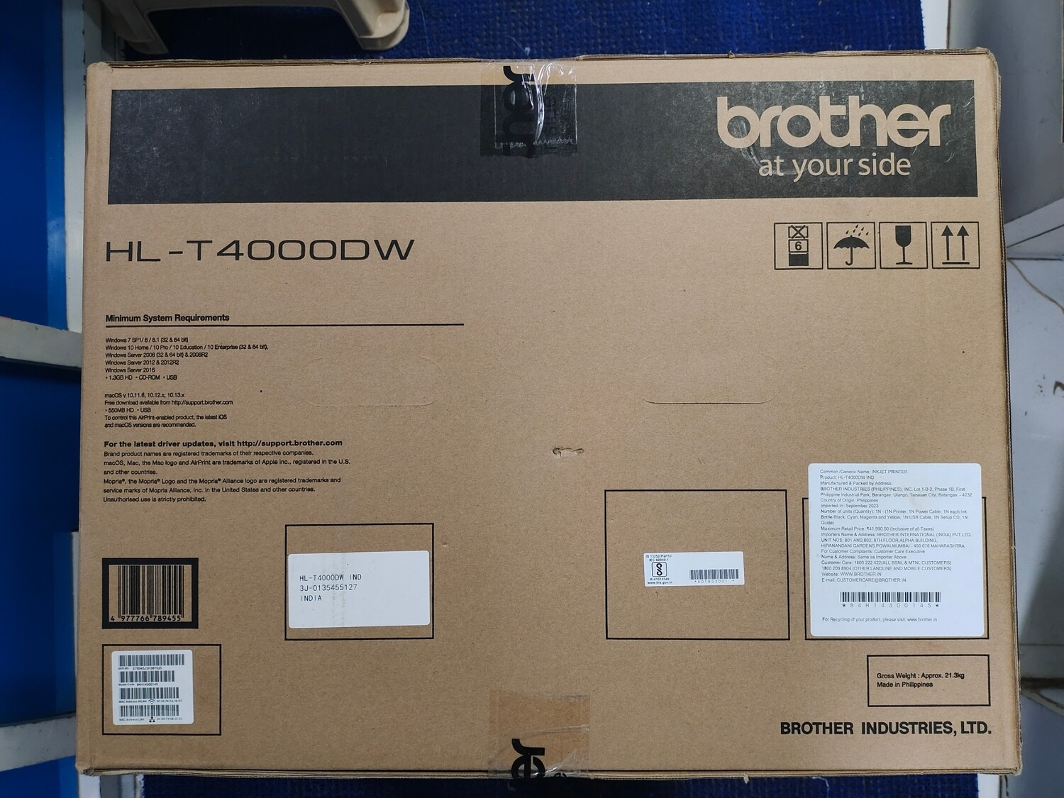 Brother HL-T4000DW A3 Wi-Fi Single Function Colour Ink Tank Printer