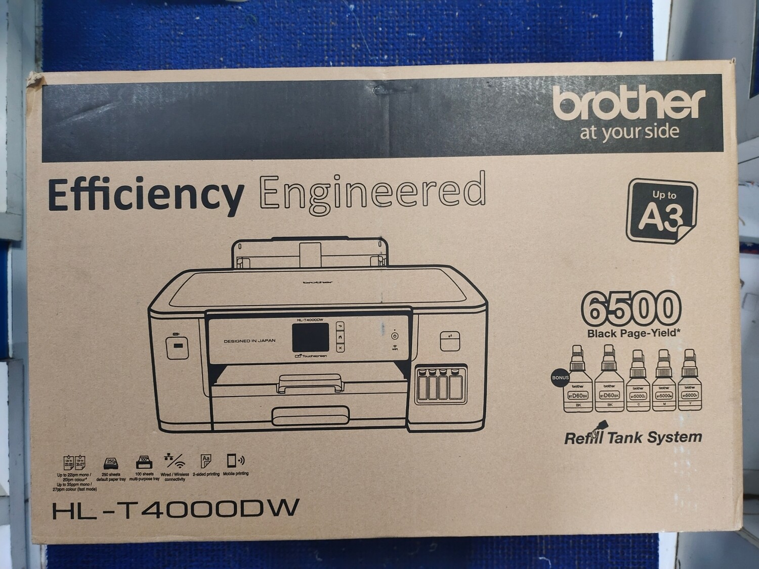 Brother HL-T4000DW A3 Wi-Fi Single Function Colour Ink Tank Printer