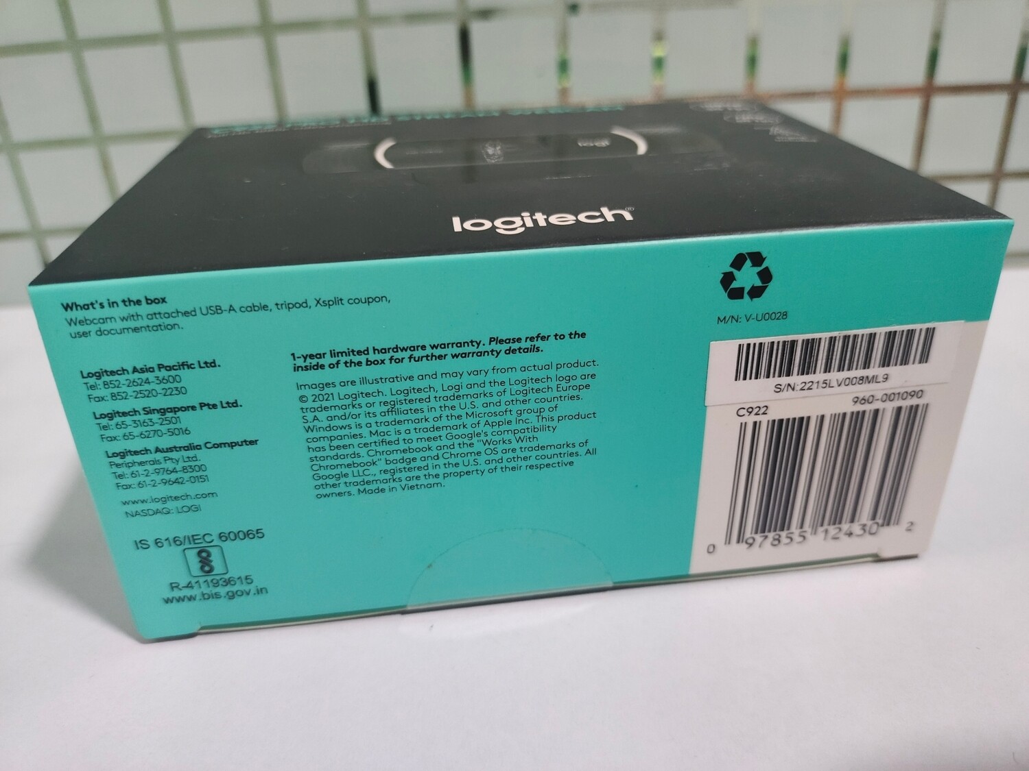 Logitech C922 Pro Stream Full HD Webcam, 1080p/30fps Logitech C922 Pro Stream Full HD Webcam, 1080p/30fps