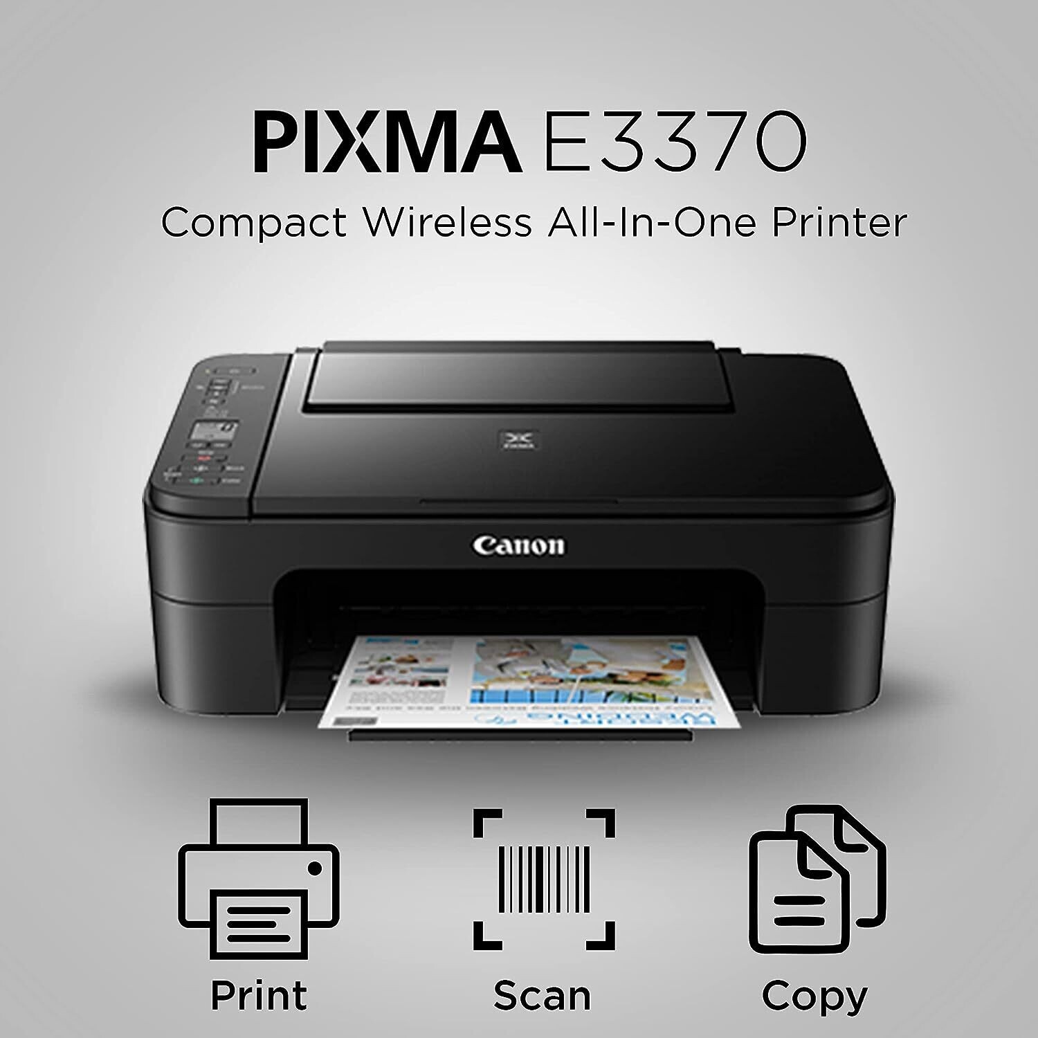 Canon Pixma E3370 Multi-function WiFi Color Inkjet Printer Canon Pixma E3370 Multi-function WiFi Color Inkjet Printer